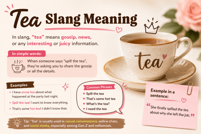 Tea Slang Meaning