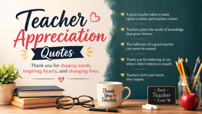 Teacher Appreciation Quotes