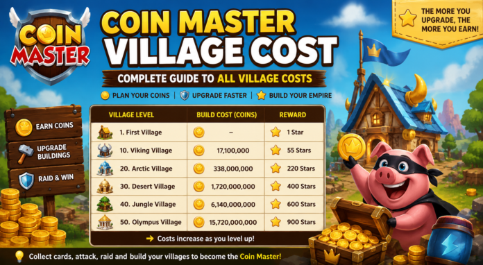Coin Master Village Cost